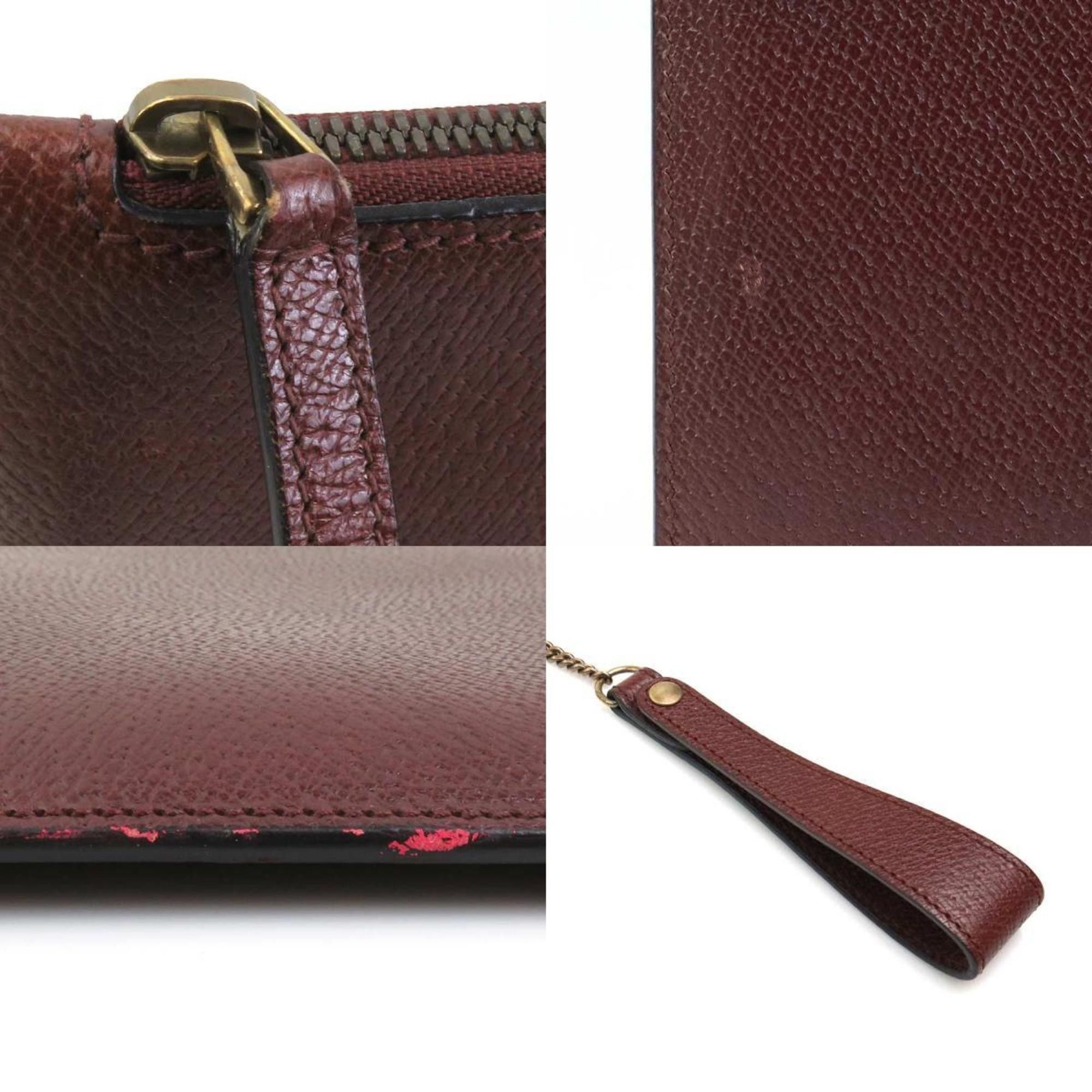 Gucci Gucci Clutch Bag, Leather, Bordeaux, Men's/Women's, 325783, H31514A Size ONE SIZE - 4 Thumbnail