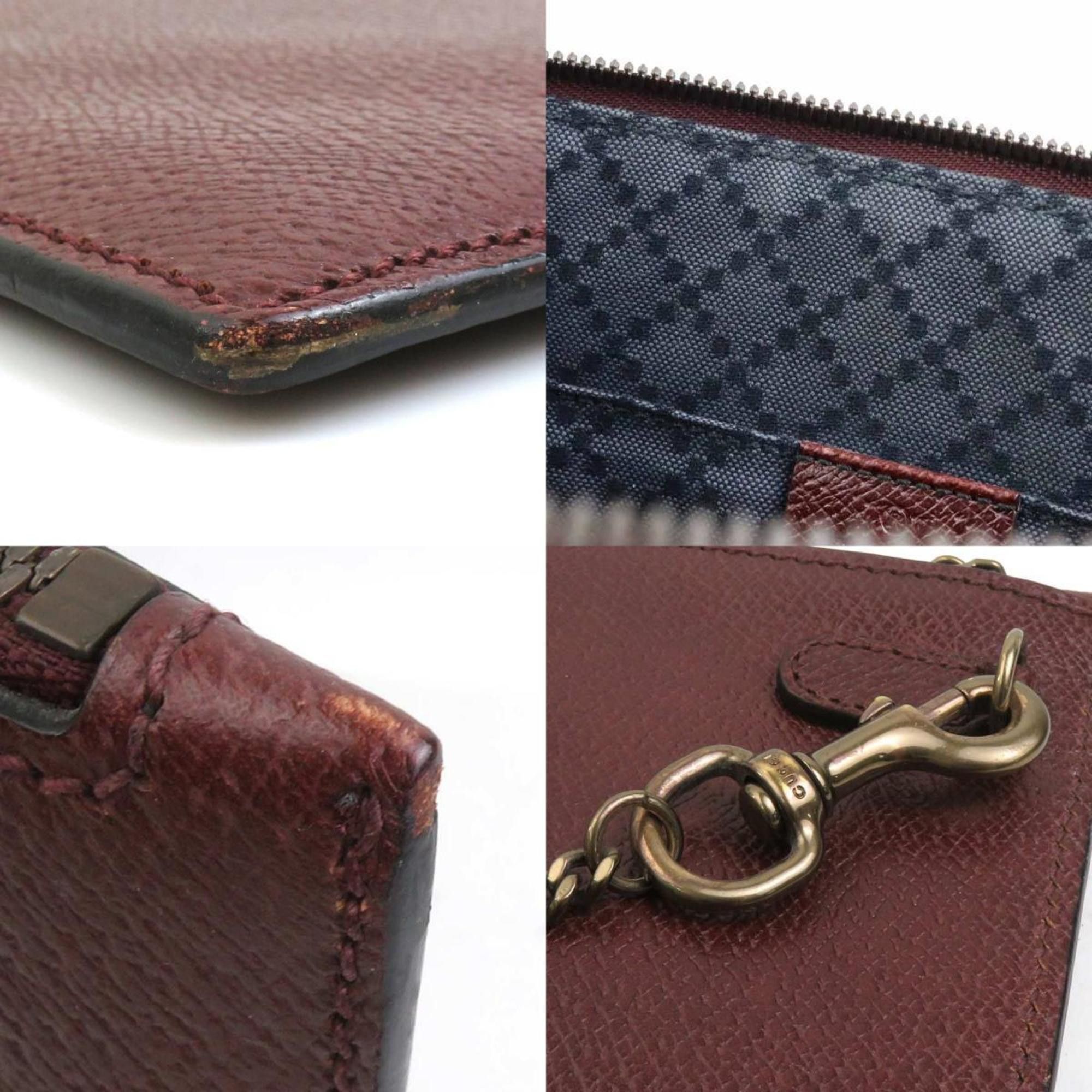 Gucci Gucci Clutch Bag, Leather, Bordeaux, Men's/Women's, 325783, H31514A Size ONE SIZE - 3 Thumbnail