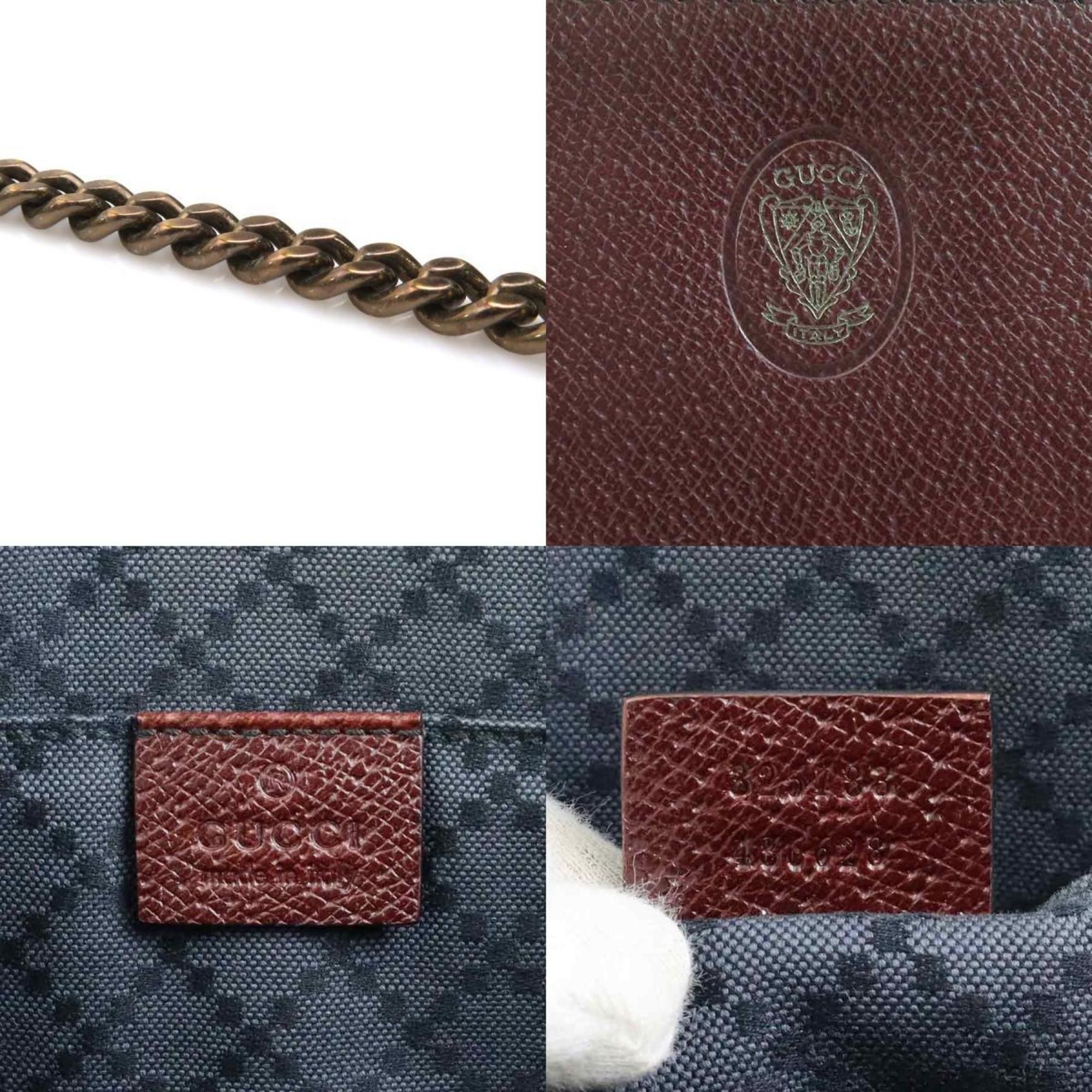 Gucci Gucci Clutch Bag, Leather, Bordeaux, Men's/Women's, 325783, H31514A Size ONE SIZE - 5 Thumbnail
