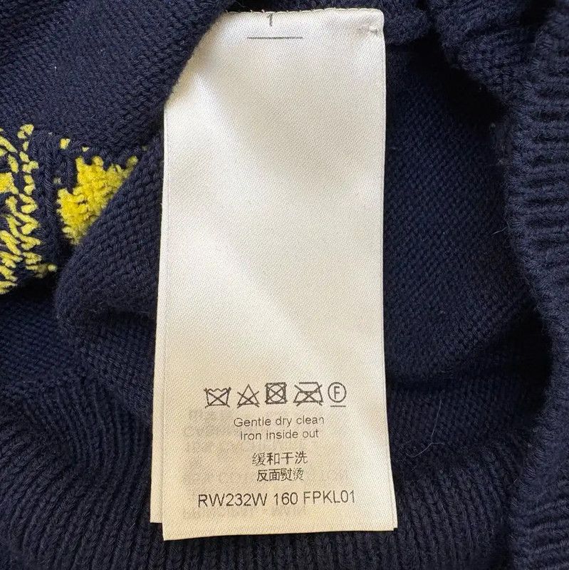 Louis Vuitton Louis Vuitton Black Knit Sweater with Logo 0089 Size XS / US 0-2 / IT 36-38 - 8 Thumbnail