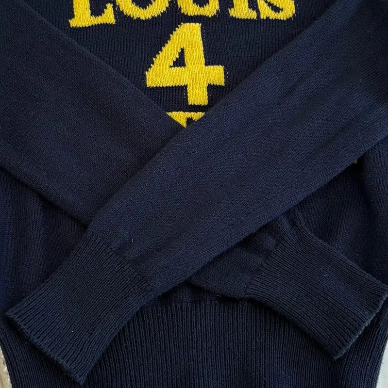 Louis Vuitton Louis Vuitton Black Knit Sweater with Logo 0089 Size XS / US 0-2 / IT 36-38 - 6 Thumbnail