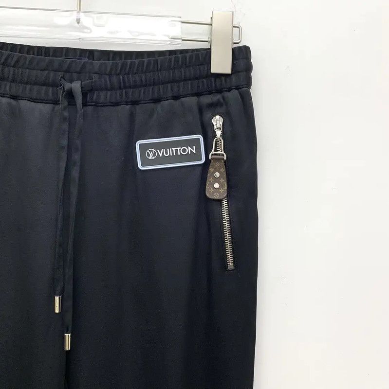 Louis Vuitton Louis Vuitton Black XXS Women's Casual Pants 0089 Size 22" - 3 Thumbnail