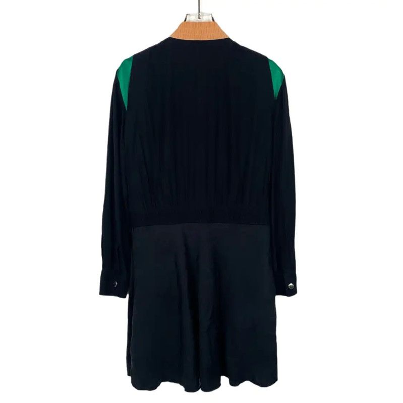 Louis Vuitton Louis Vuitton Color Block Silk Dress 0089 Size M / US 6-8 / IT 42-44 - 2 Thumbnail