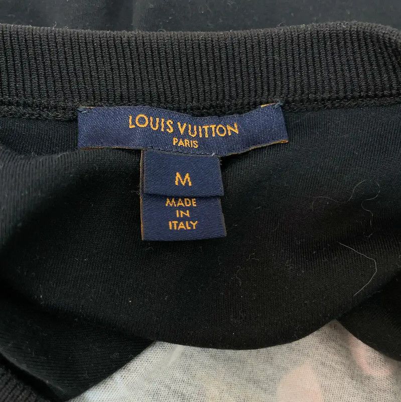 Louis Vuitton Louis Vuitton Printed Black Cotton T-Shirt 0089 Size M / US 6-8 / IT 42-44 - 5 Thumbnail
