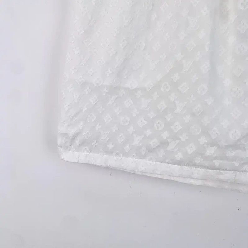 Louis Vuitton Louis Vuitton Women's Medium White Cotton Shorts 0089 Size 23" - 4 Thumbnail