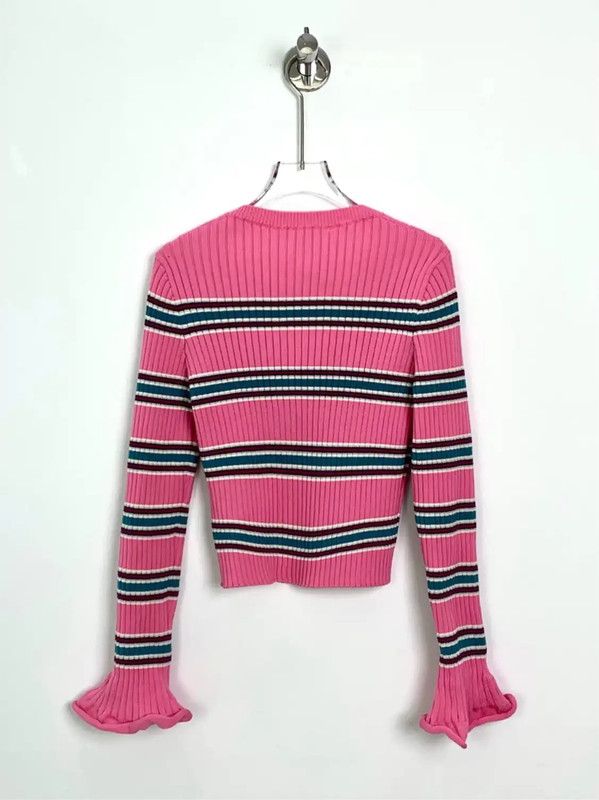 Louis Vuitton Louis Vuitton Pink Cotton Women's Cardigan 0089 Size S / US 4 / IT 40 - 2 Thumbnail