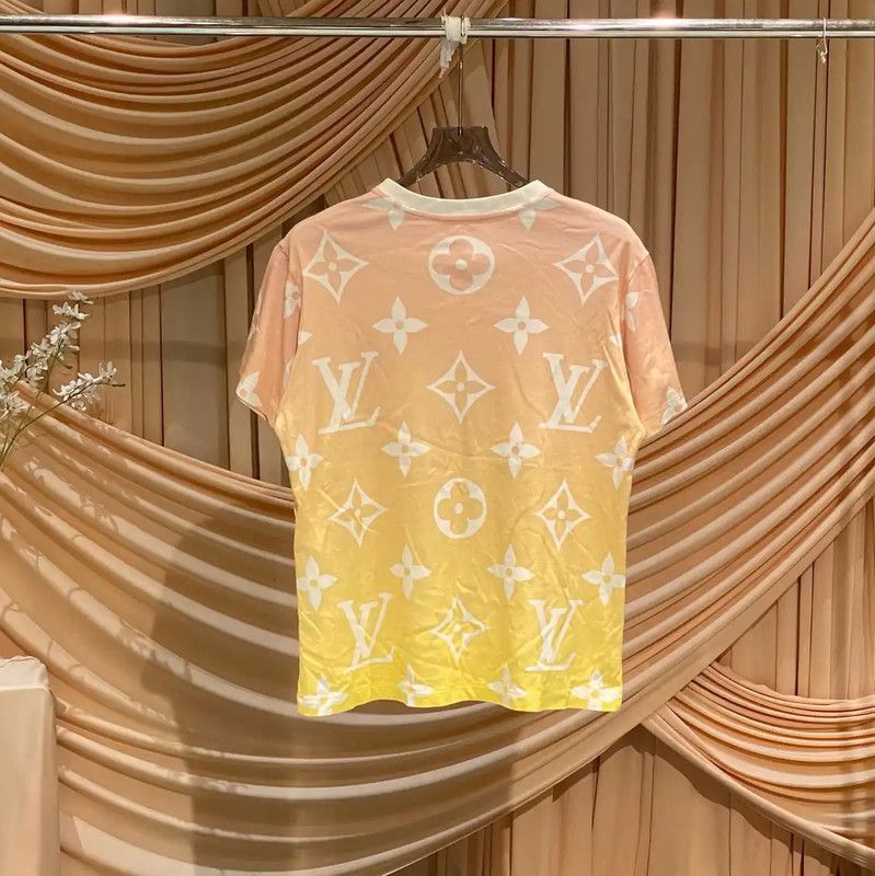 Louis Vuitton Louis Vuitton Color Block Cotton T-Shirt for Women 0089 Size XL / US 12-14 / IT 48-50 - 2 Thumbnail