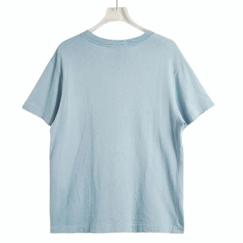 Louis Vuitton Louis Vuitton Light Blue Cotton T-Shirt for Women 0089 Size L / US 10 / IT 46 - 2 Thumbnail
