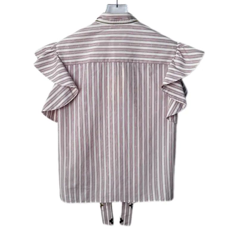 Louis Vuitton Louis Vuitton Pink Cotton Blend Women's Shirt 0089 Size L / US 10 / IT 46 - 2 Thumbnail