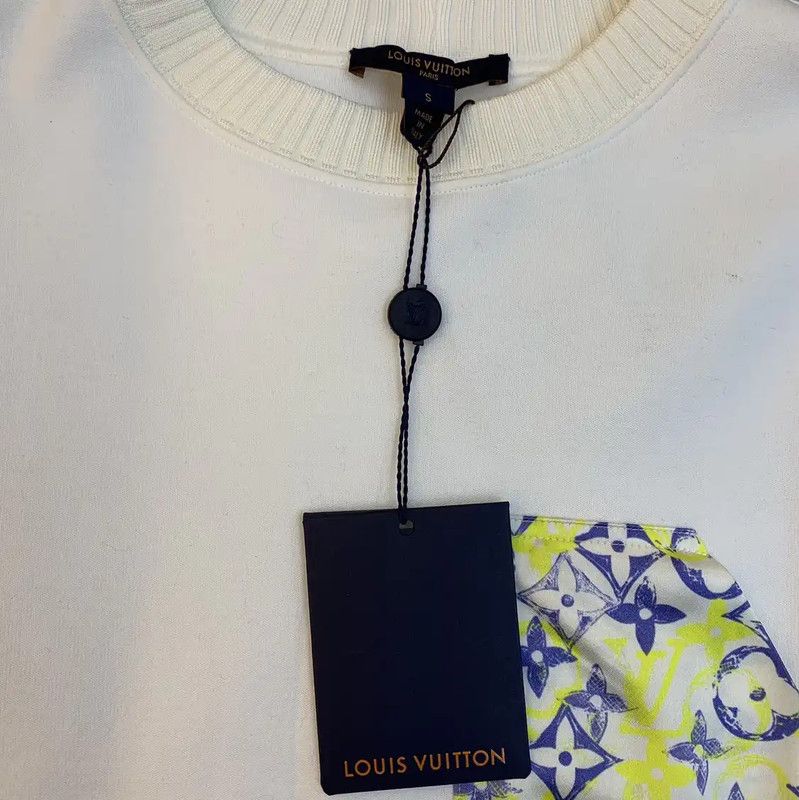 Louis Vuitton Louis Vuitton White Short Sleeve Sweatshirt 0089 Size S / US 4 / IT 40 - 5 Thumbnail