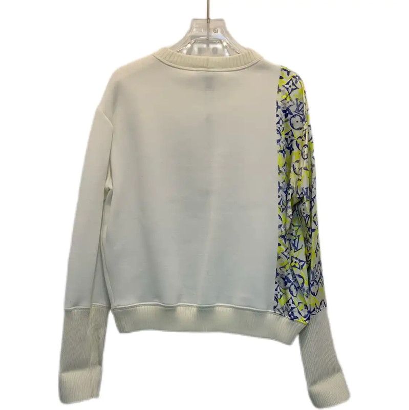 Louis Vuitton Louis Vuitton White Short Sleeve Sweatshirt 0089 Size S / US 4 / IT 40 - 2 Thumbnail