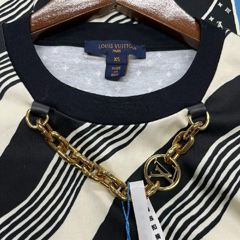Louis Vuitton Louis Vuitton Multicolor Cotton T-Shirt Size XS 0089 Size XS / US 0-2 / IT 36-38 - 3 Thumbnail