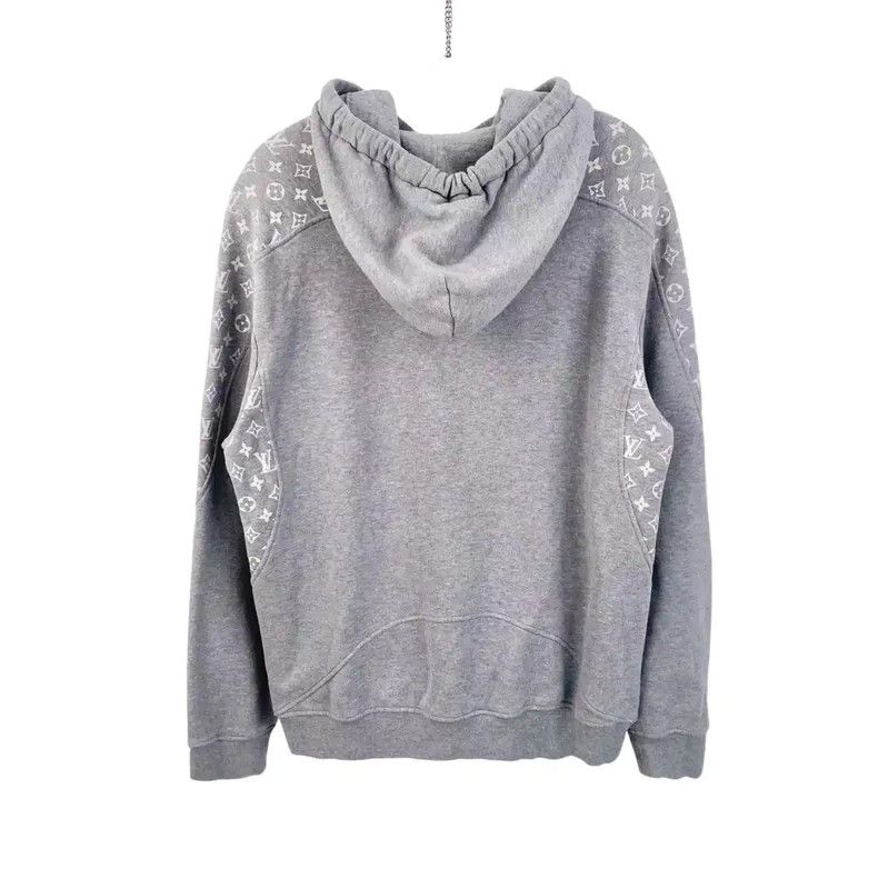 Louis Vuitton Louis Vuitton Gray Cotton Women's Hoodie 0089 Size L / US 10 / IT 46 - 2 Thumbnail