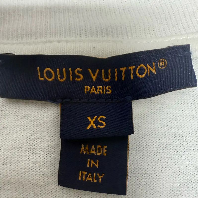 Louis Vuitton Louis Vuitton Women's White Cotton T-Shirt 0089 Size S / US 4 / IT 40 - 3 Thumbnail