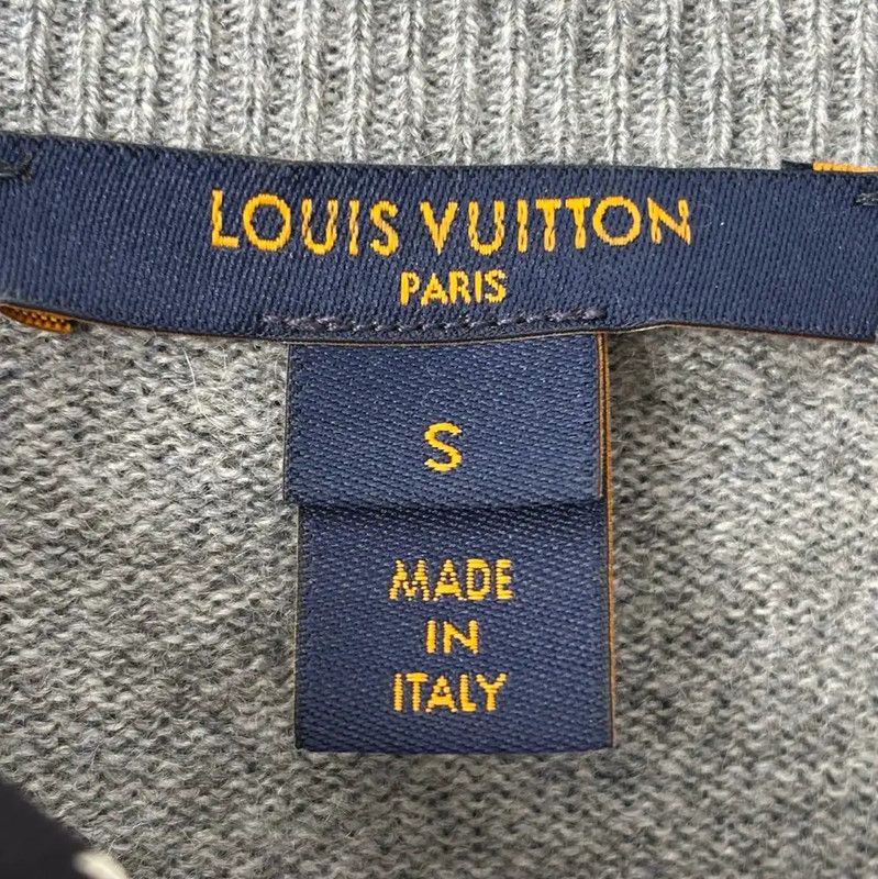 Louis Vuitton Louis Vuitton Grey Cotton Blend Women's Sweater 0089 Size S / US 4 / IT 40 - 4 Thumbnail