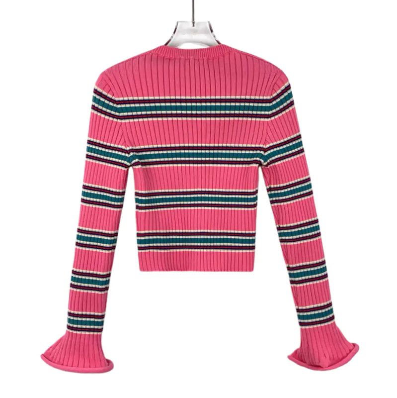 Louis Vuitton Louis Vuitton Pink Wool Cardigan for Women 0089 Size M / US 6-8 / IT 42-44 - 2 Thumbnail