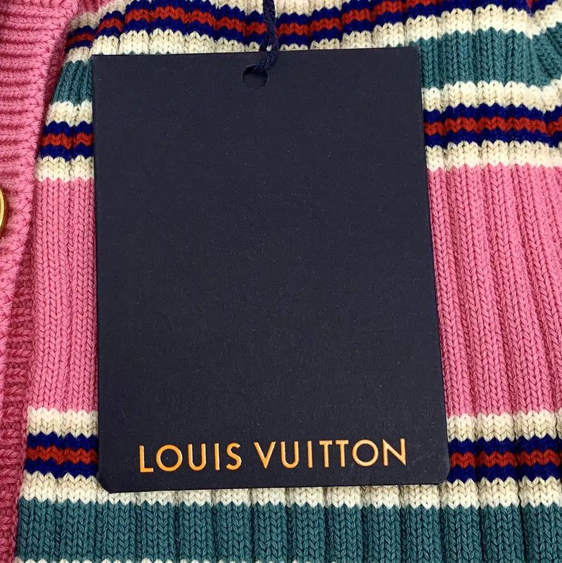 Louis Vuitton Louis Vuitton Pink Wool Cardigan for Women 0089 Size M / US 6-8 / IT 42-44 - 7 Thumbnail