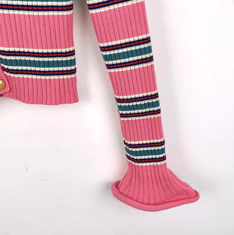 Louis Vuitton Louis Vuitton Pink Wool Cardigan for Women 0089 Size M / US 6-8 / IT 42-44 - 4 Thumbnail