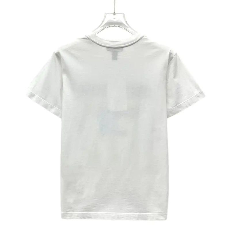 Louis Vuitton Louis Vuitton White Cotton T-Shirt for Women 0089 Size XS / US 0-2 / IT 36-38 - 2 Thumbnail