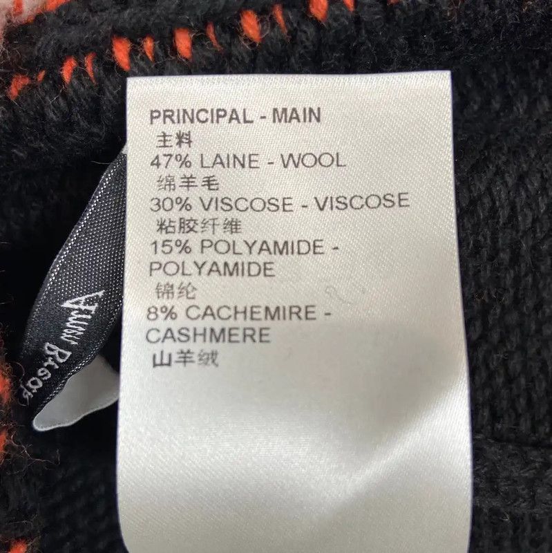 Louis Vuitton Louis Vuitton Black Wool Women's Knit Sweater 0089 Size S / US 4 / IT 40 - 6 Thumbnail