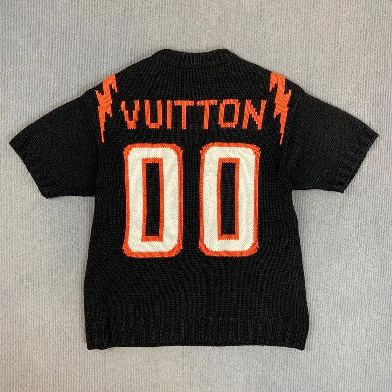 Louis Vuitton Louis Vuitton Black Wool Women's Knit Sweater 0089 Size S / US 4 / IT 40 - 2 Thumbnail