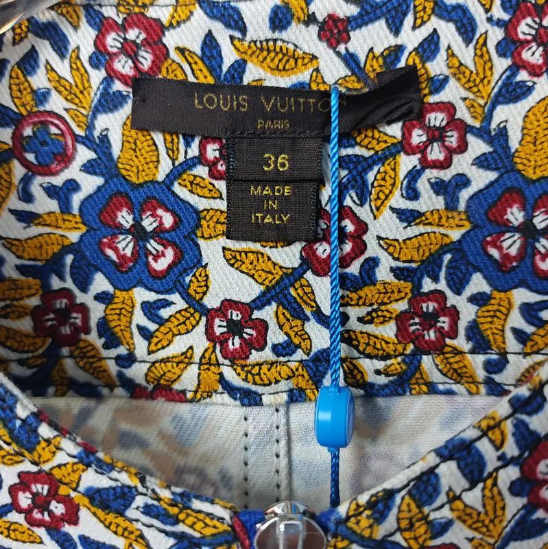 Louis Vuitton Louis Vuitton Summer Cotton Dress in Brown 0089 Size XS / US 0-2 / IT 36-38 - 3 Thumbnail