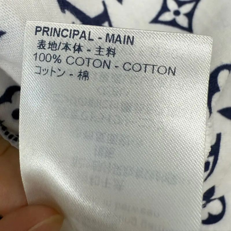 Louis Vuitton Louis Vuitton White Cotton Summer T-Shirt 0089 Size L / US 10 / IT 46 - 4 Thumbnail