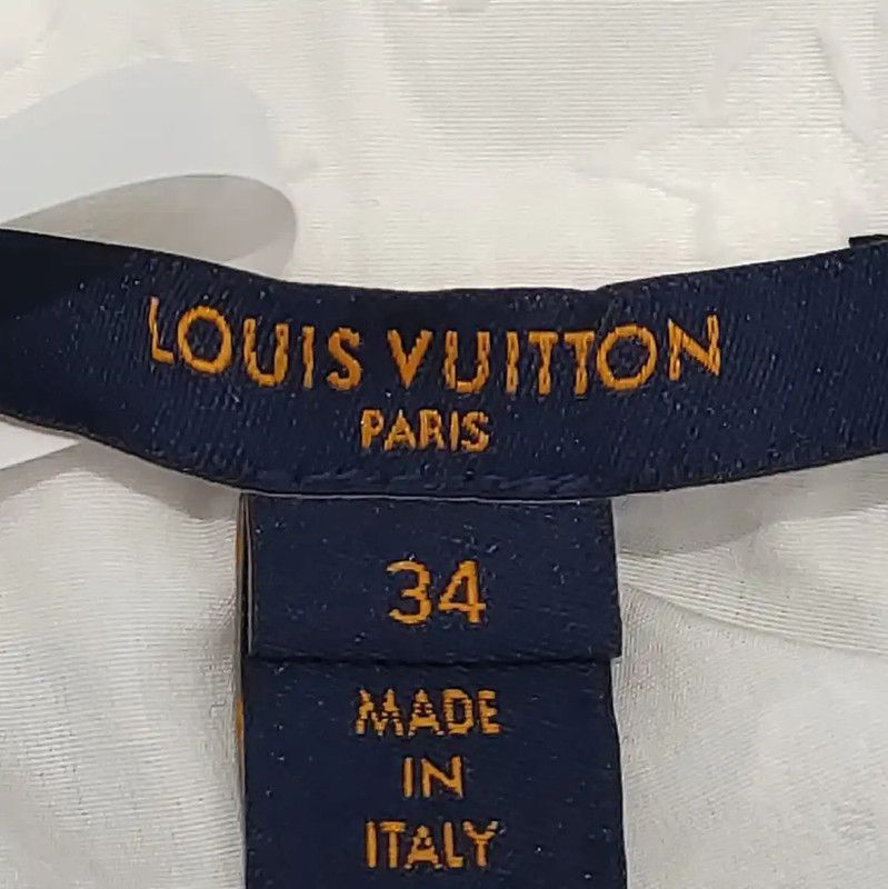 Louis Vuitton Louis Vuitton Women's White Cotton T-Shirt 0089 Size M / US 6-8 / IT 42-44 - 5 Thumbnail