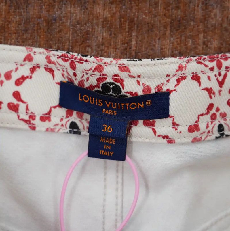 Louis Vuitton Louis Vuitton Pink Monogram Short Skirt 0089 Size 23" - 3 Thumbnail