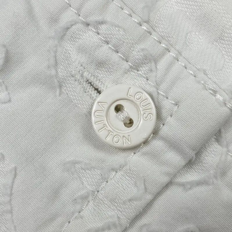 Louis Vuitton Louis Vuitton White Cotton Women's Shirt 0089 Size M / US 6-8 / IT 42-44 - 3 Thumbnail