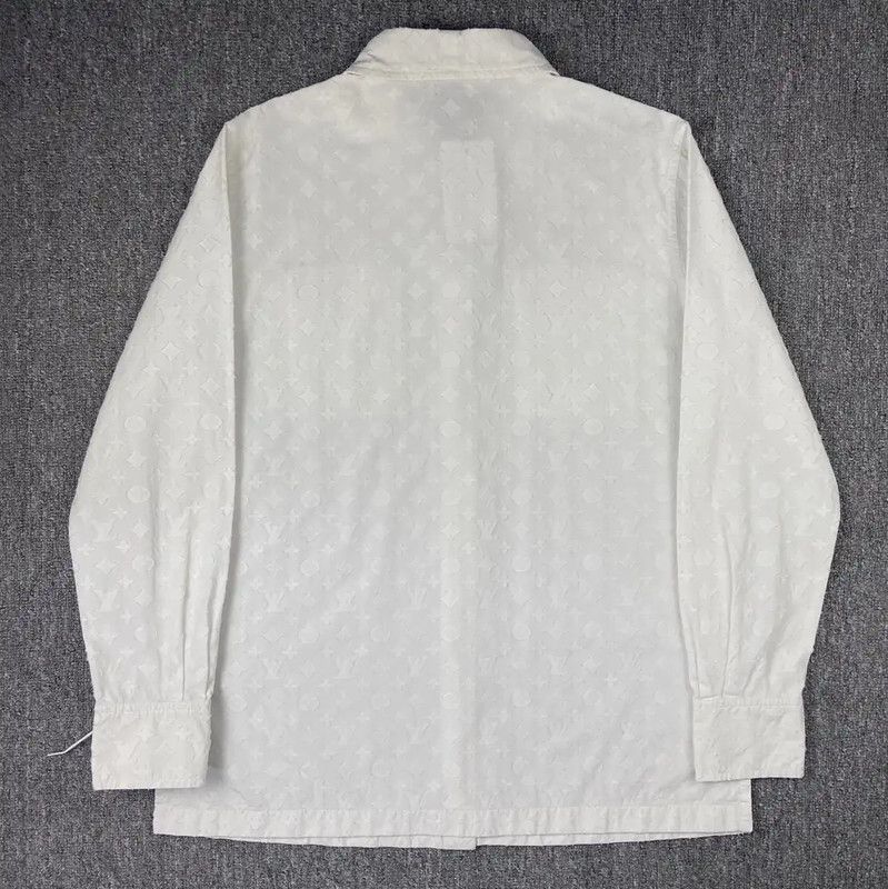 Louis Vuitton Louis Vuitton White Cotton Women's Shirt 0089 Size M / US 6-8 / IT 42-44 - 2 Thumbnail