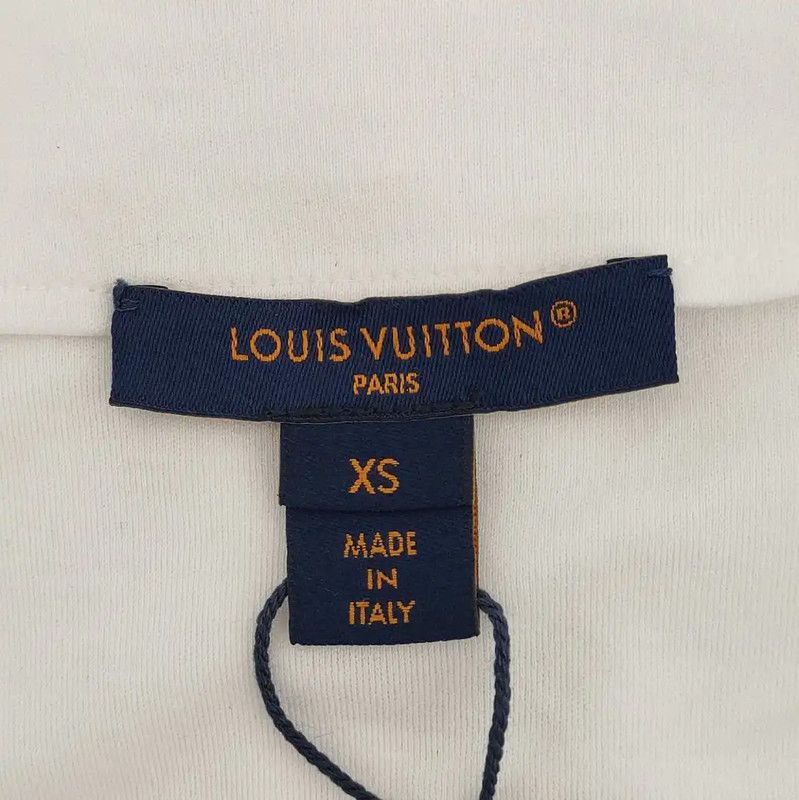 Louis Vuitton Louis Vuitton Women's XS White Cotton T-Shirt 0089 Size XS / US 0-2 / IT 36-38 - 5 Thumbnail