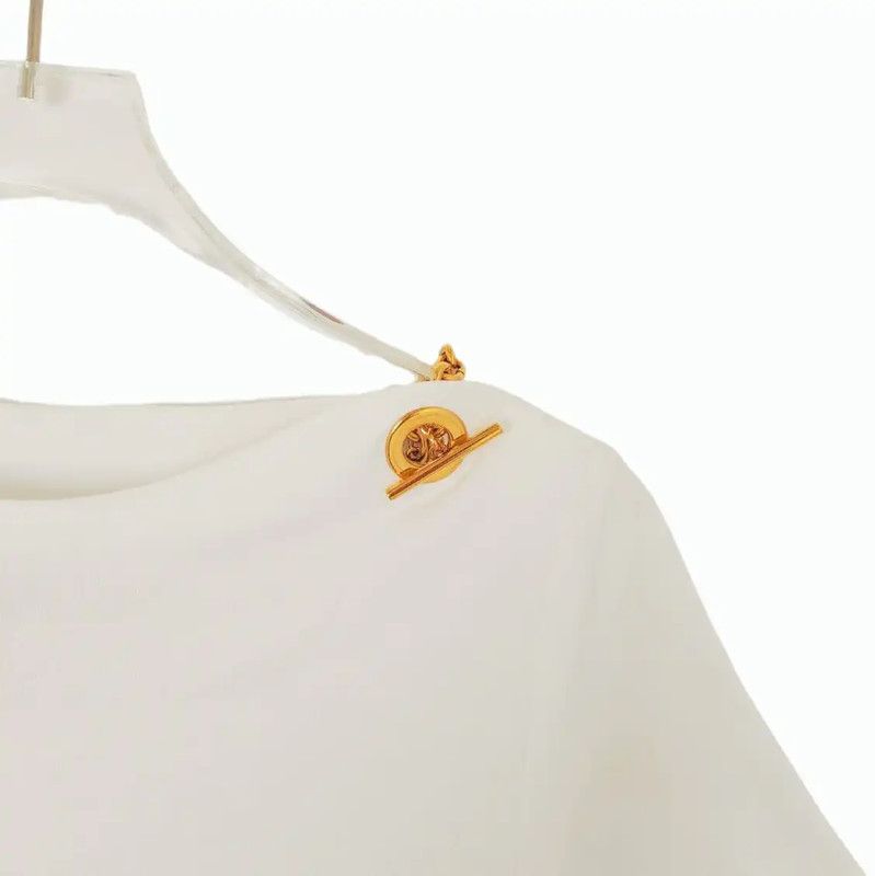 Louis Vuitton Louis Vuitton Women's XS White Cotton T-Shirt 0089 Size XS / US 0-2 / IT 36-38 - 3 Thumbnail