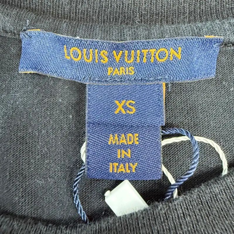 Louis Vuitton Louis Vuitton Black Cotton T-Shirt for Women 0089 Size XS / US 0-2 / IT 36-38 - 3 Thumbnail