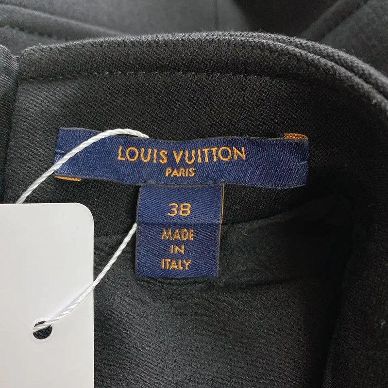 Louis Vuitton Louis Vuitton Black Wool Long Sleeve Dress 0089 Size M / US 6-8 / IT 42-44 - 5 Thumbnail