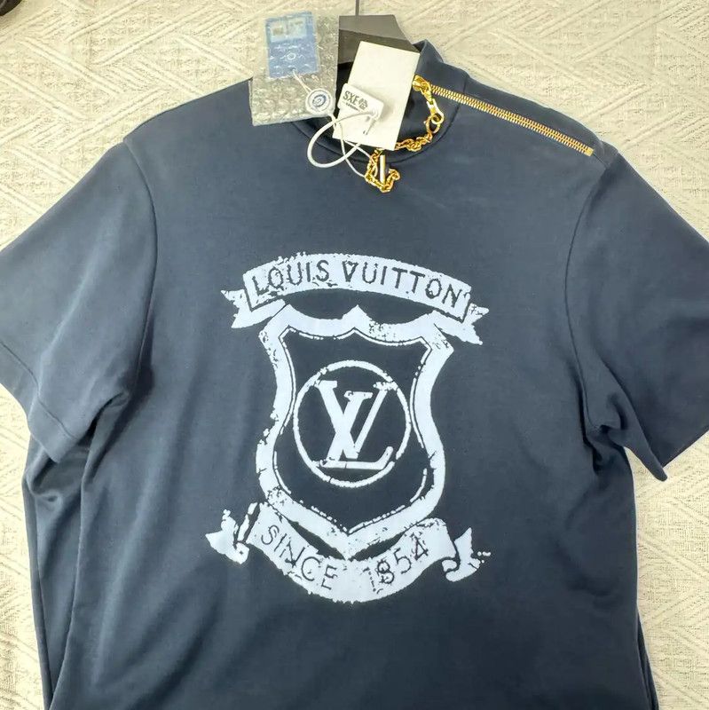 Louis Vuitton Louis Vuitton Spring Autumn Blue Cotton Dress 0089 Size S / US 4 / IT 40 - 7 Thumbnail