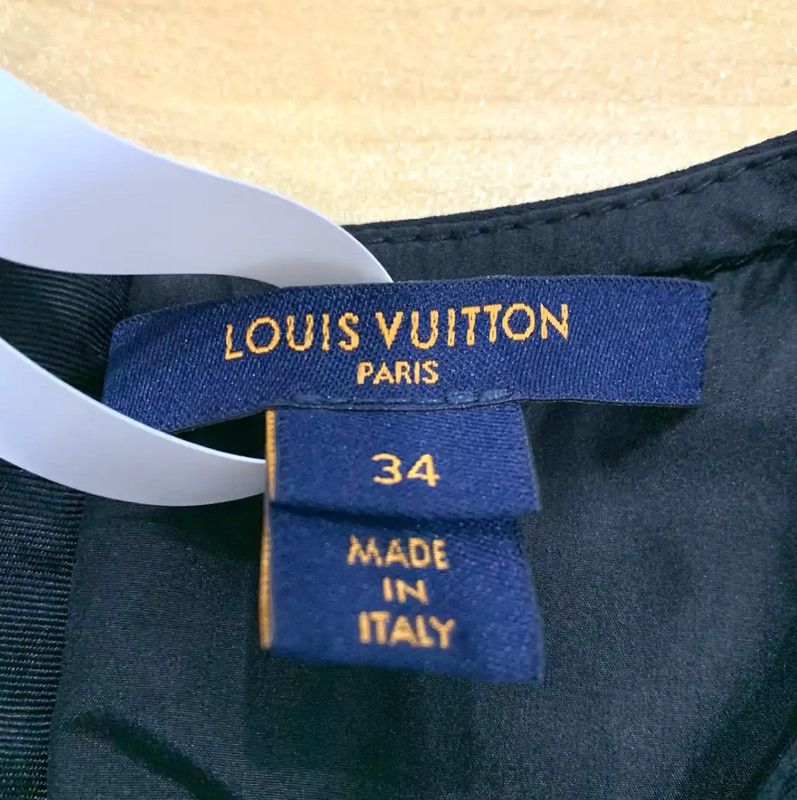 Louis Vuitton Louis Vuitton Black Short Sleeve Dress for Women 0089 Size XXS / US 00 / IT 34 - 6 Thumbnail