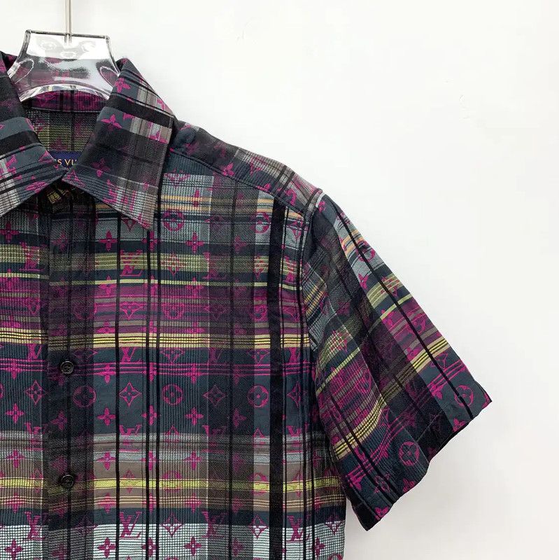Louis Vuitton Louis Vuitton Colorblock Cotton Short Sleeve Shirt 0089 Size XS / US 0-2 / IT 36-38 - 3 Thumbnail