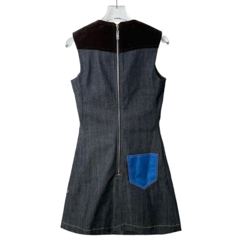 Louis Vuitton Louis Vuitton Gray Cotton Blend Dress 0089 Size L / US 10 / IT 46 - 2 Thumbnail