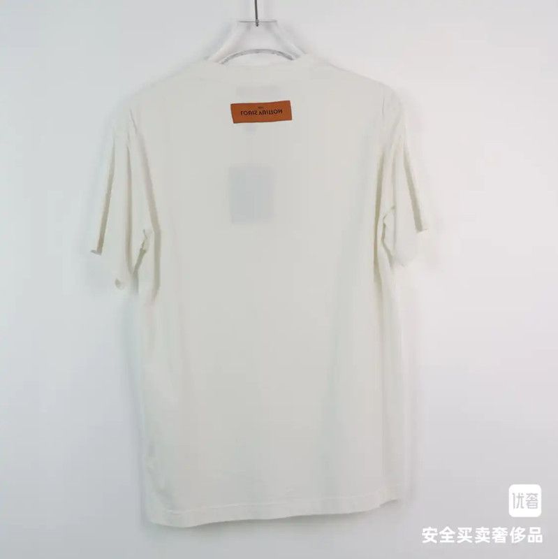 Louis Vuitton Louis Vuitton White Women's T-Shirt 0089 Size S / US 4 / IT 40 - 2 Thumbnail