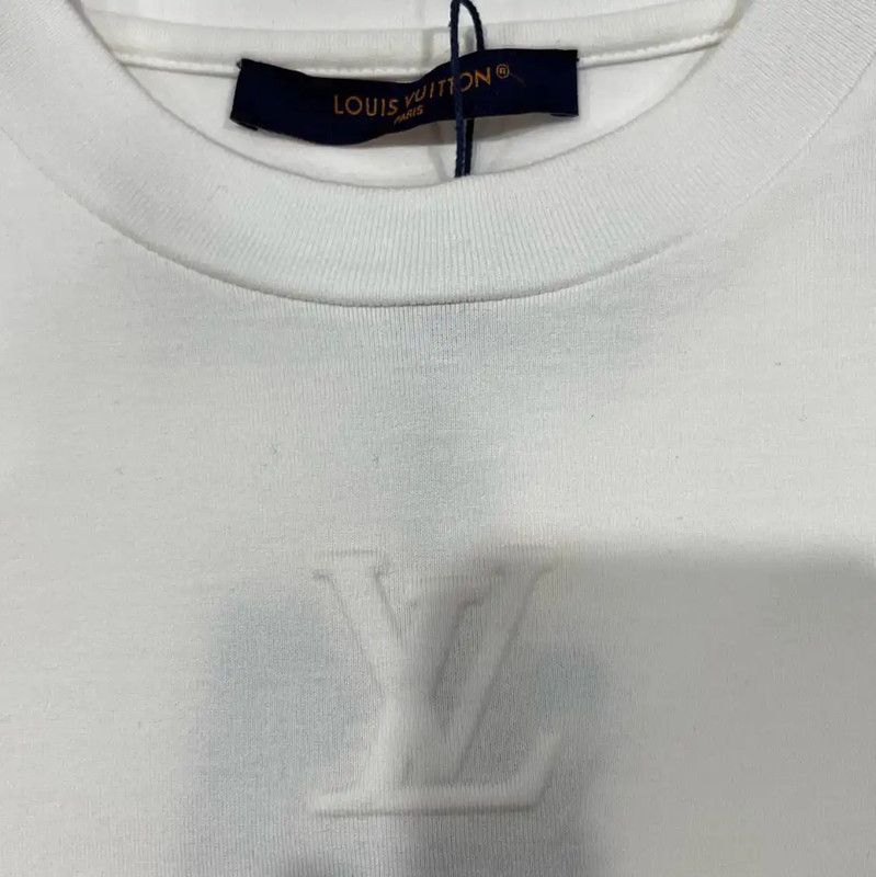 Louis Vuitton Louis Vuitton White Women's T-Shirt 0089 Size S / US 4 / IT 40 - 3 Thumbnail