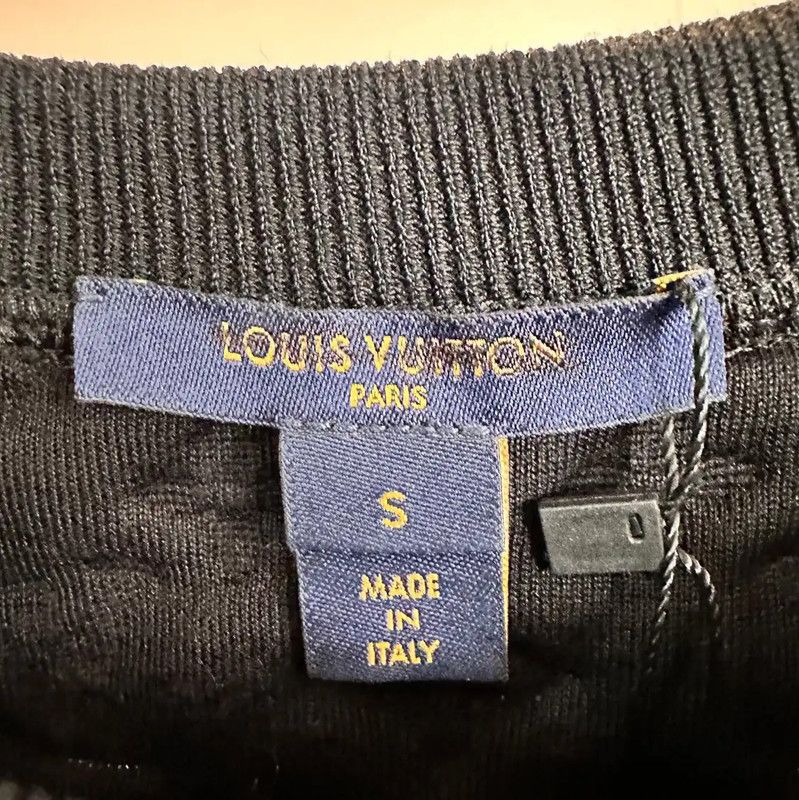 Louis Vuitton Louis Vuitton Black Cotton Women's Sweatshirt Size S 0089 Size S / US 4 / IT 40 - 4 Thumbnail