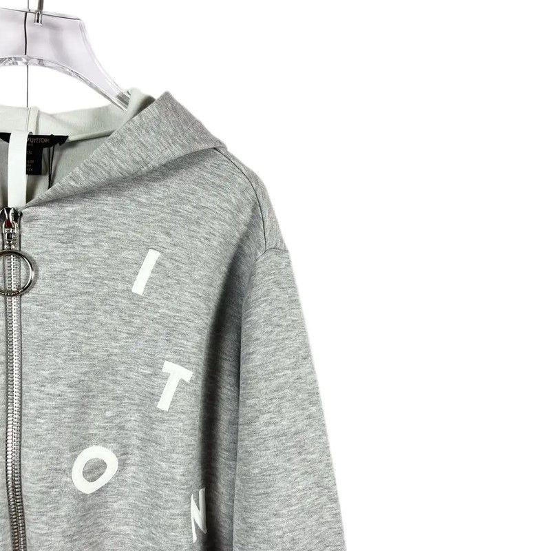 Louis Vuitton Louis Vuitton Women's Gray Cotton Jacket 0089 Size XS / US 0-2 / IT 36-38 - 4 Thumbnail