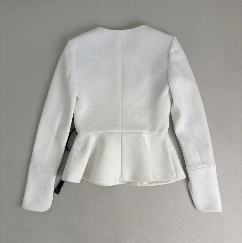 Louis Vuitton Louis Vuitton White Cotton Women's Jacket 0089 Size S / US 4 / IT 40 - 2 Thumbnail