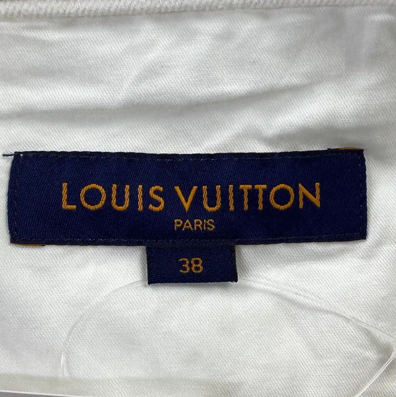 Louis Vuitton Louis Vuitton White Cotton Wide-Leg Jeans 0089 Size 30" / US 8 / IT 44 - 4 Thumbnail