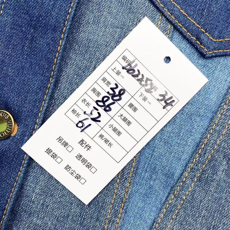 Louis Vuitton Louis Vuitton Blue Denim Women's Jacket 0089 Size ONE SIZE - 6 Thumbnail