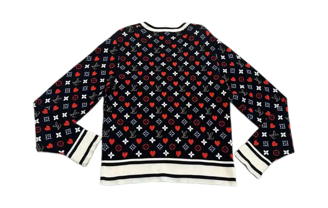 Louis Vuitton Louis Vuitton Spring Autumn Red Knit Sweater 0089 Size M / US 6-8 / IT 42-44 - 2 Thumbnail