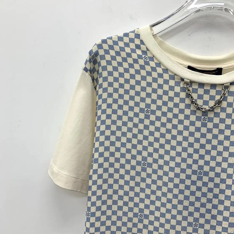 Louis Vuitton Louis Vuitton Color Block Cotton T-Shirt for Women 0089 Size M / US 6-8 / IT 42-44 - 3 Thumbnail