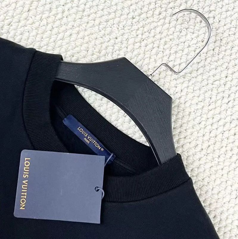 Louis Vuitton Louis Vuitton Black Striped Cotton Blend Sweatshirt 0089 Size S / US 4 / IT 40 - 3 Thumbnail