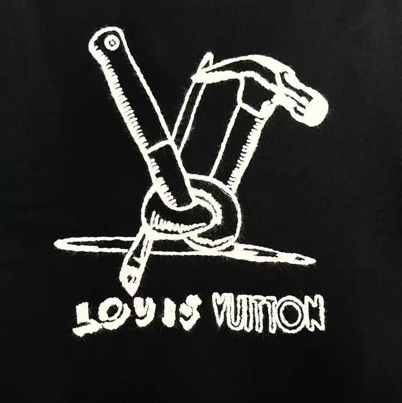 Louis Vuitton Louis Vuitton Black Striped Cotton Blend Sweatshirt 0089 Size S / US 4 / IT 40 - 4 Thumbnail